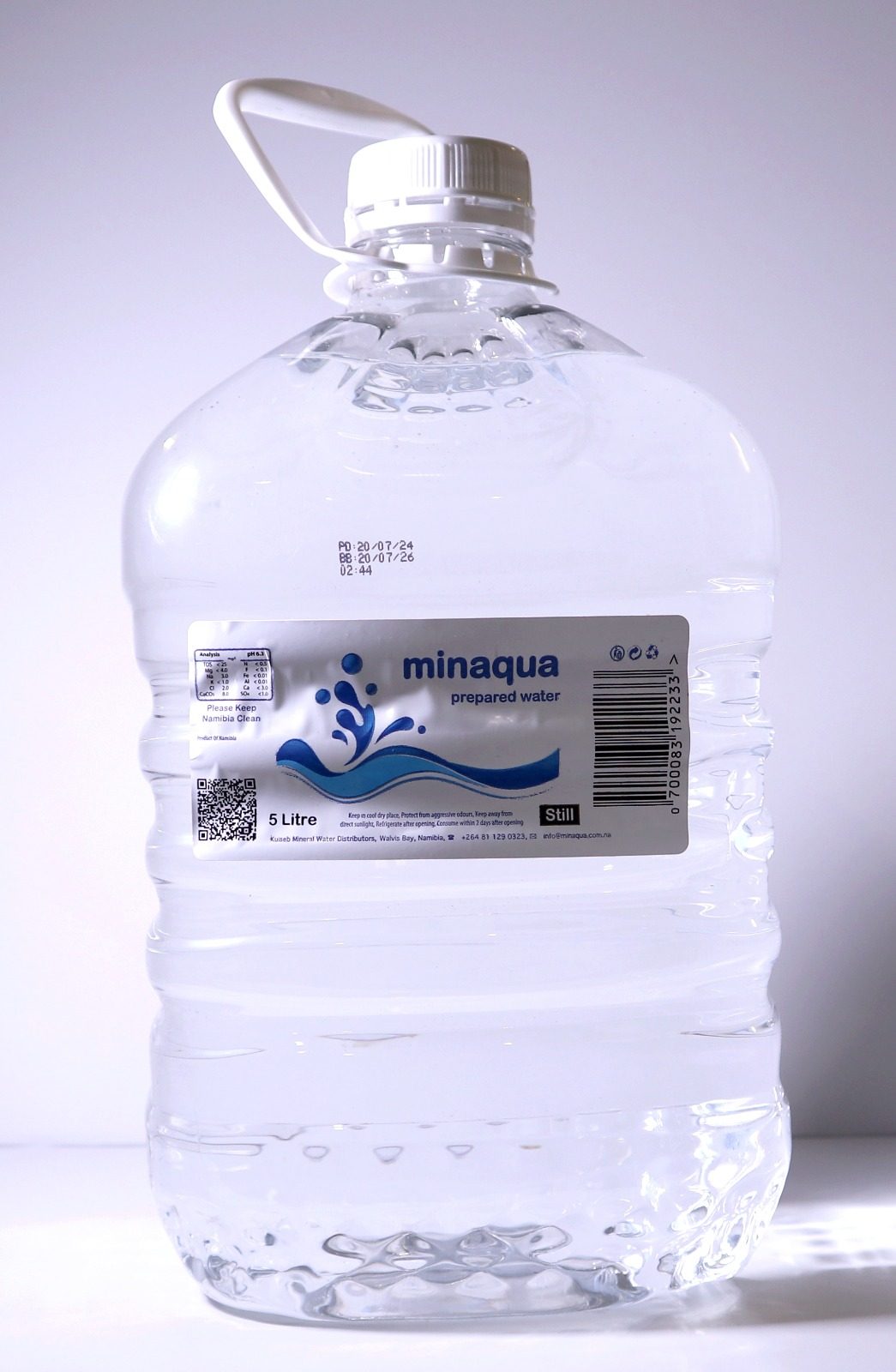 Minaqua 5L still water bottle